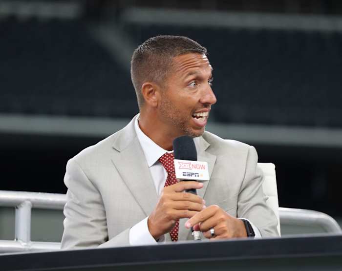 Matt Campbell, Iowa State head coach, at the 2022 Big 12 Media Days.